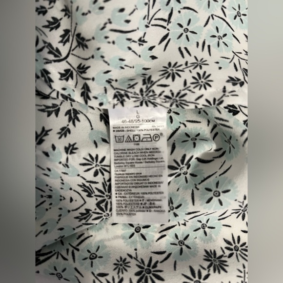 Banana Republic Shirt Women’s L Dillon Floral Longsleeve - Picture 6 of 7